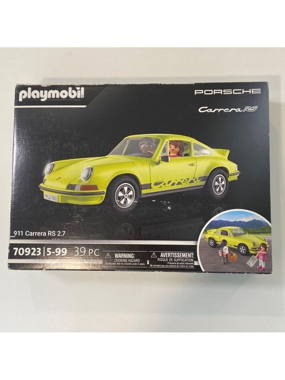 Playmobil Porsche Carrera RS 2.7 Toy Set 70923  39 Pc Collectible Model For Ages